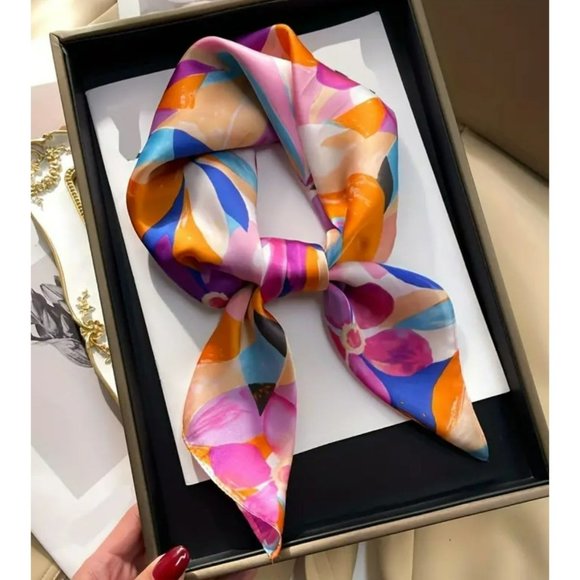 Flower Print Square Scarf Accessories - NWT - Flower Print Square Scarf (SKU 0140)